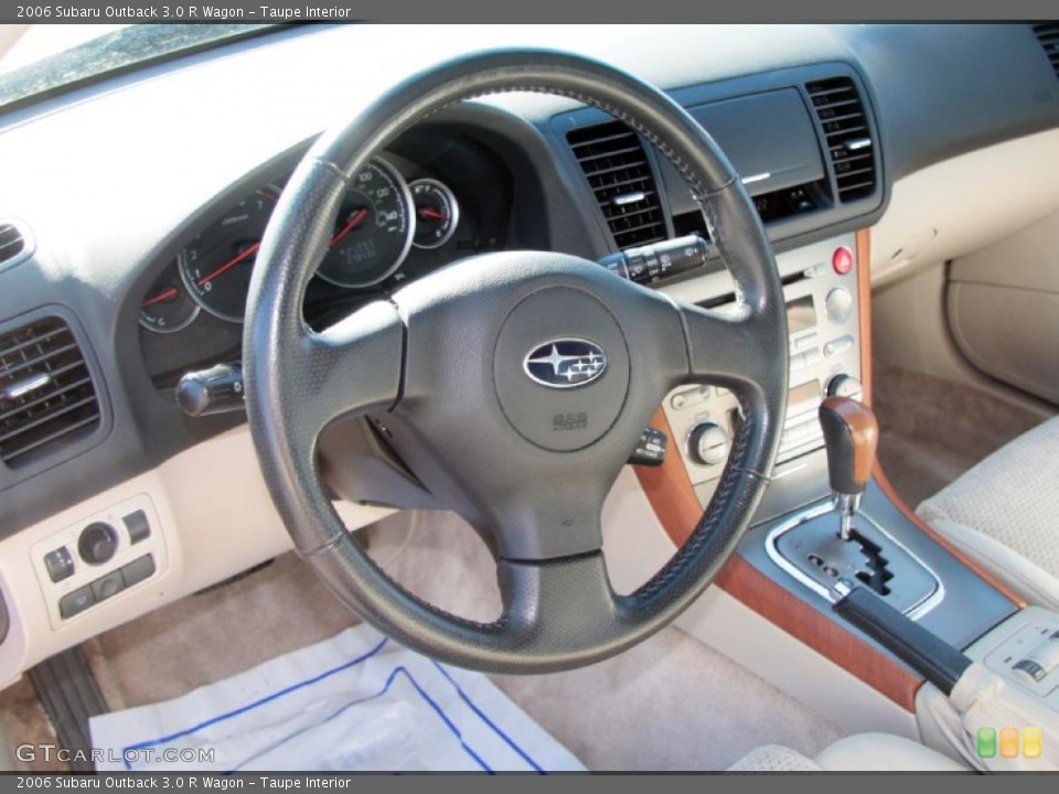 Taupe Interior Steering Wheel for the 2006 Subaru Outback 3.0 R Wagon #76606390