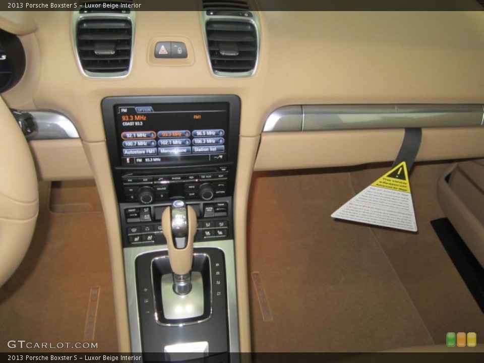Luxor Beige Interior Controls for the 2013 Porsche Boxster S #76607887