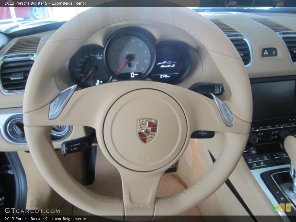Luxor Beige Interior Steering Wheel for the 2013 Porsche Boxster S #76608205