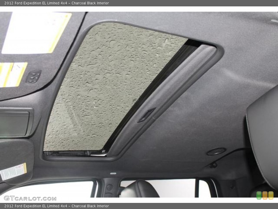 Charcoal Black Interior Sunroof for the 2012 Ford Expedition EL Limited 4x4 #76610203