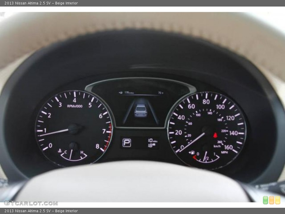 Beige Interior Gauges for the 2013 Nissan Altima 2.5 SV #76610983
