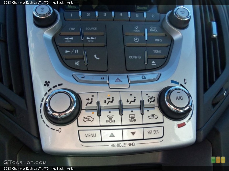 Jet Black Interior Controls for the 2013 Chevrolet Equinox LT AWD #76611732