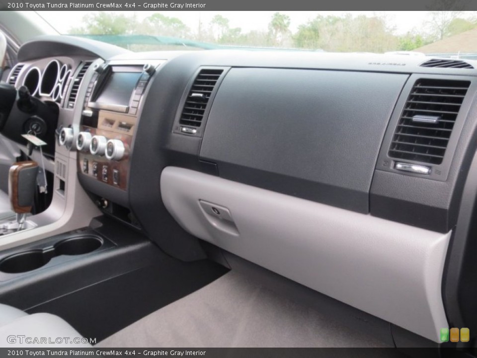 Graphite Gray Interior Dashboard for the 2010 Toyota Tundra Platinum CrewMax 4x4 #76613120