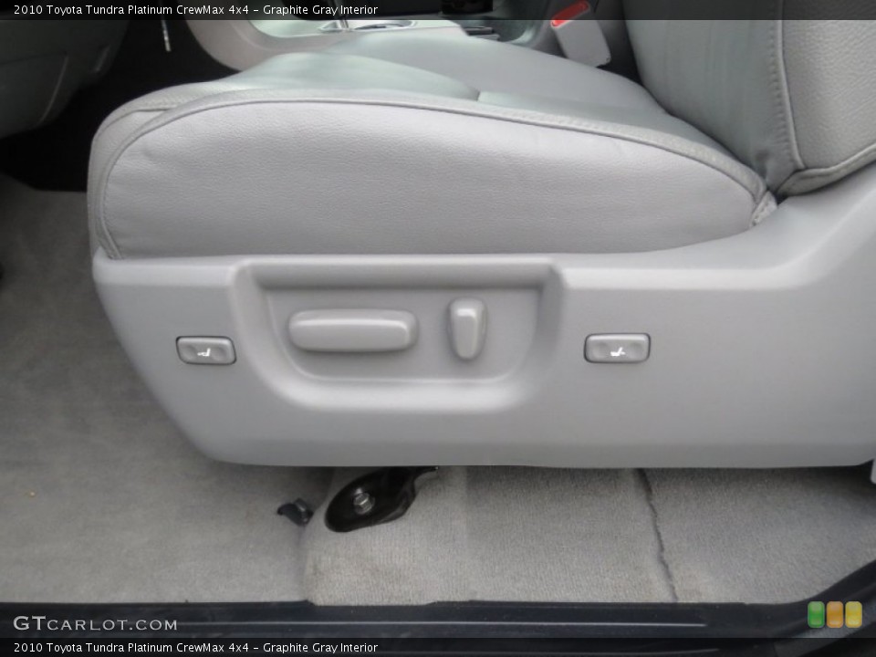Graphite Gray Interior Front Seat for the 2010 Toyota Tundra Platinum CrewMax 4x4 #76613334