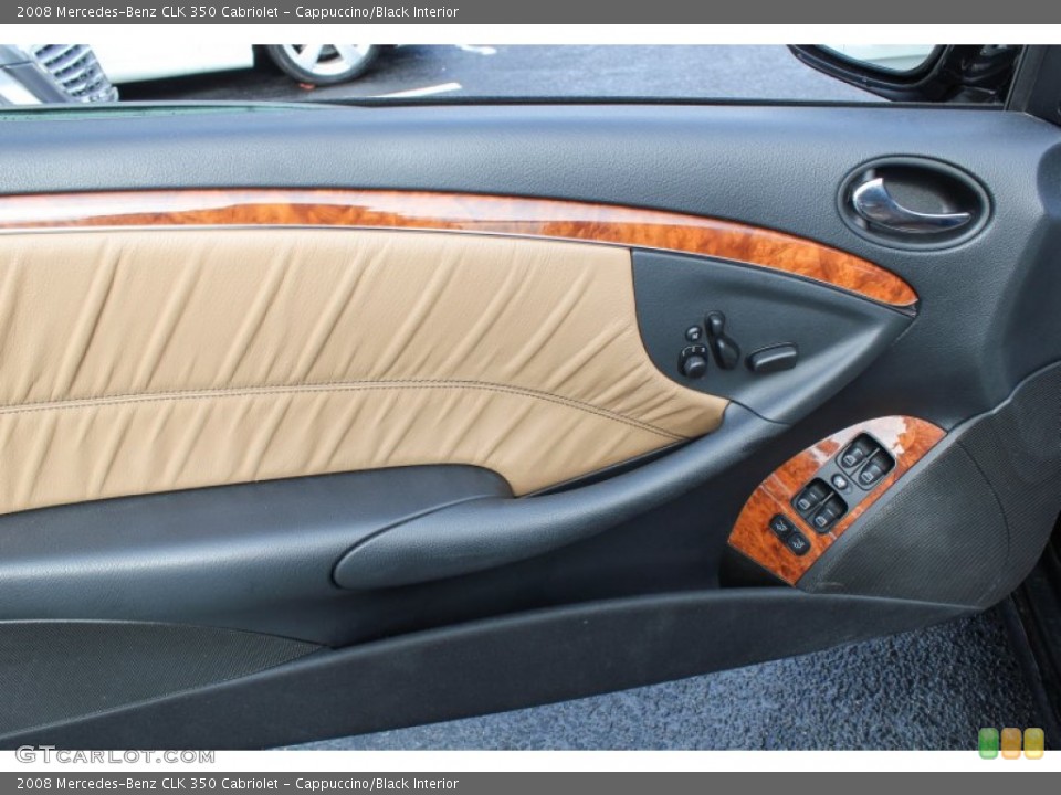 Cappuccino/Black Interior Door Panel for the 2008 Mercedes-Benz CLK 350 Cabriolet #76613353