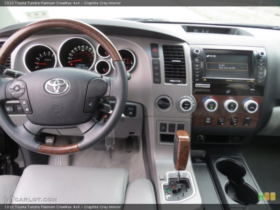 Graphite Gray Interior Dashboard for the 2010 Toyota Tundra Platinum CrewMax 4x4 #76613374