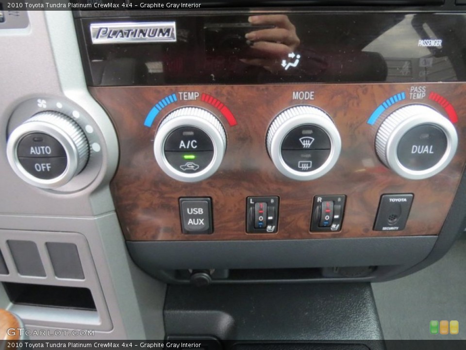 Graphite Gray Interior Dashboard for the 2010 Toyota Tundra Platinum CrewMax 4x4 #76613437