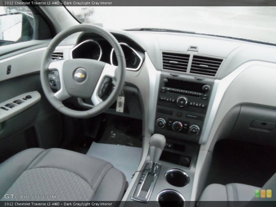 Dark Gray/Light Gray Interior Dashboard for the 2012 Chevrolet Traverse LS AWD #76613590