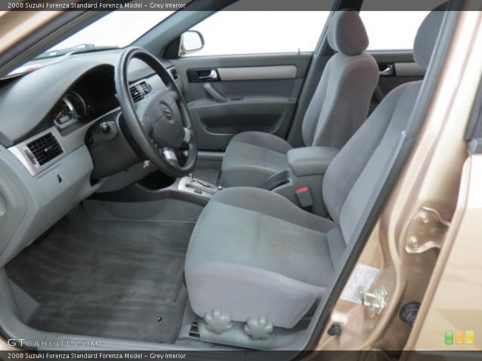 Grey 2008 Suzuki Forenza Interiors