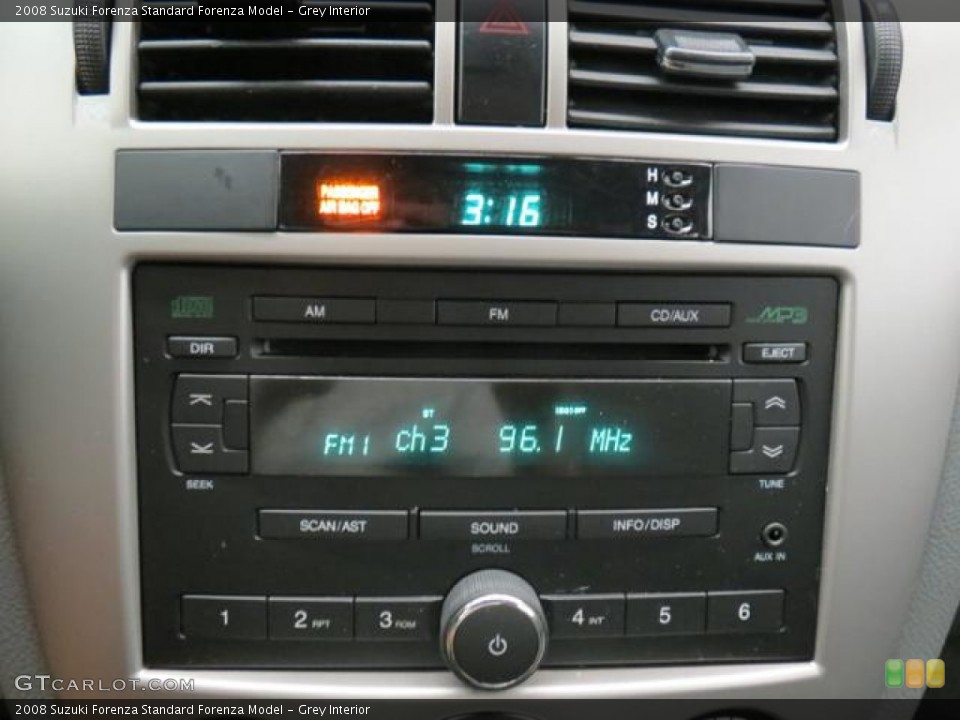 Grey Interior Audio System for the 2008 Suzuki Forenza  #76614708