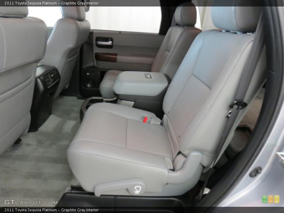 Graphite Gray Interior Rear Seat for the 2011 Toyota Sequoia Platinum #76615102