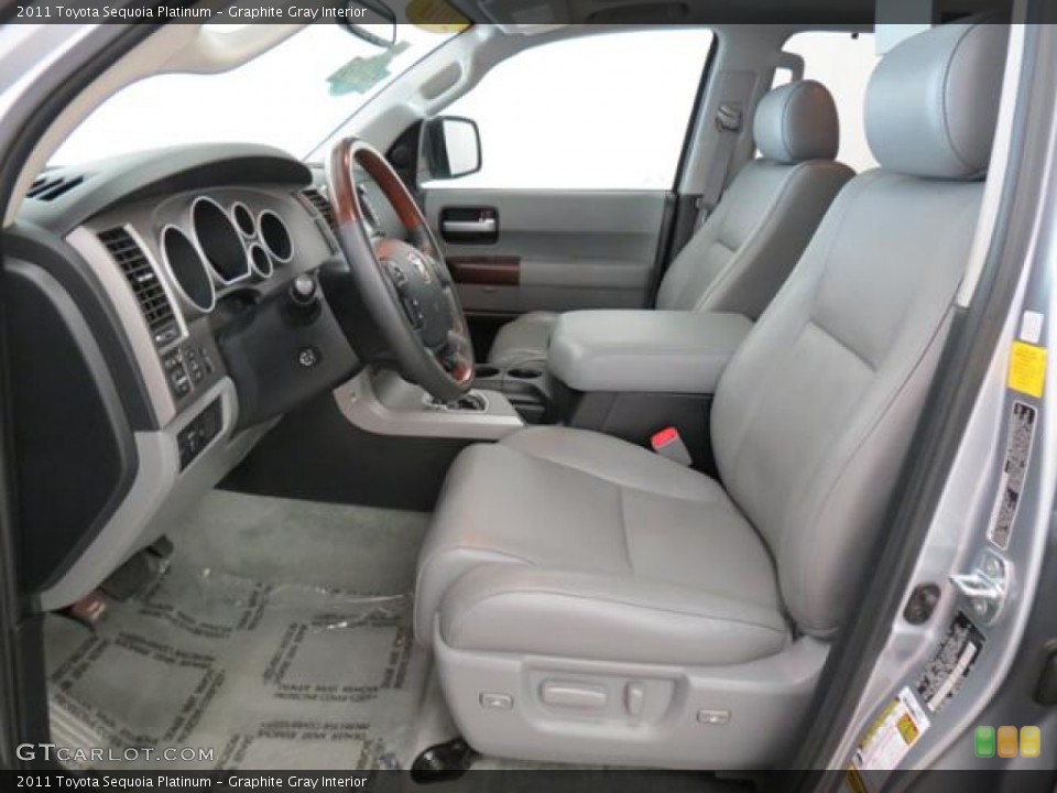 Graphite Gray Interior Photo for the 2011 Toyota Sequoia Platinum #76615166