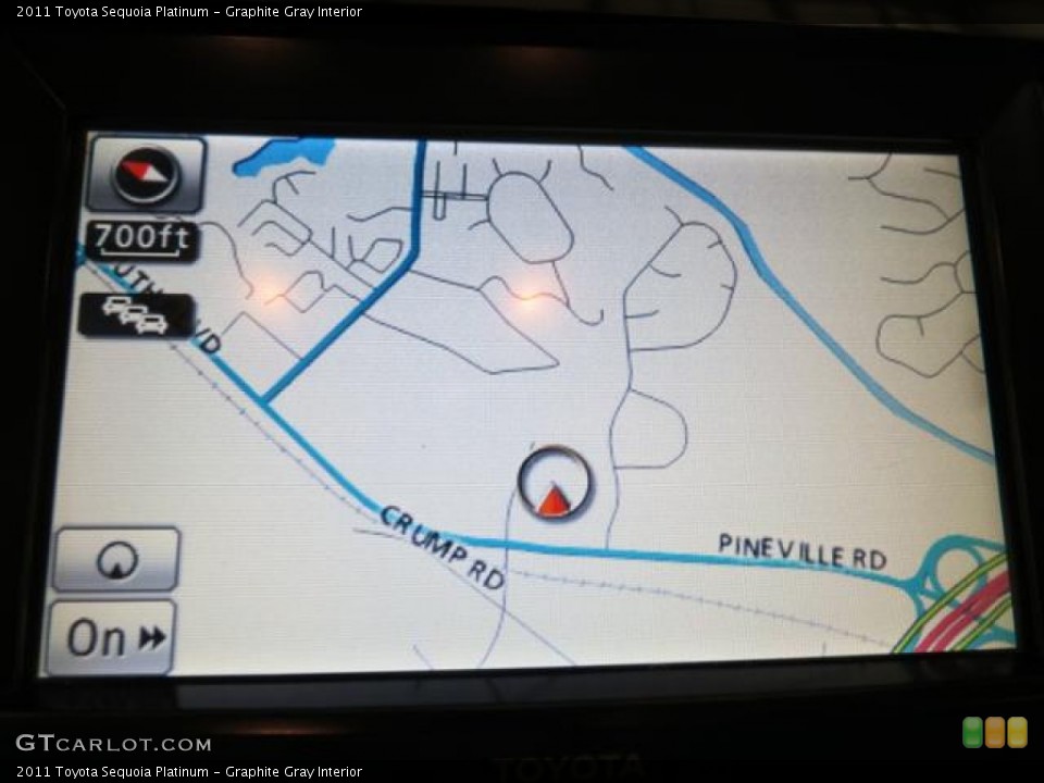 Graphite Gray Interior Navigation for the 2011 Toyota Sequoia Platinum #76615318