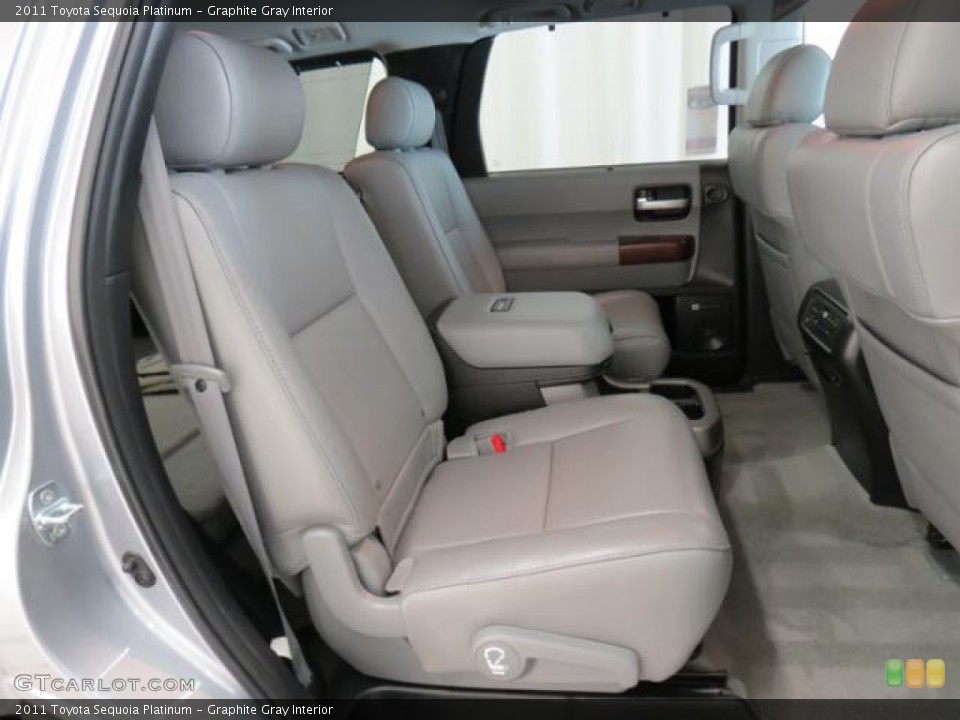 Graphite Gray Interior Rear Seat for the 2011 Toyota Sequoia Platinum #76615507