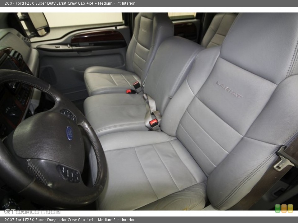 Medium Flint Interior Front Seat for the 2007 Ford F250 Super Duty Lariat Crew Cab 4x4 #76616281