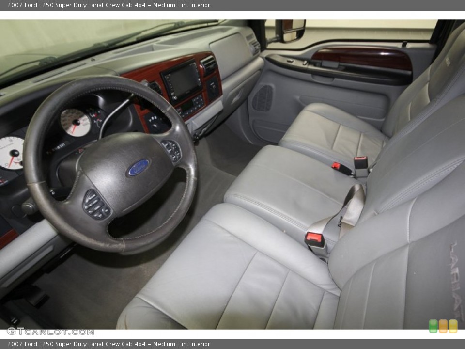 Medium Flint Interior Prime Interior for the 2007 Ford F250 Super Duty Lariat Crew Cab 4x4 #76616422