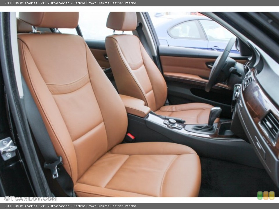 Saddle Brown Dakota Leather Interior Front Seat for the 2010 BMW 3 Series 328i xDrive Sedan #76616674