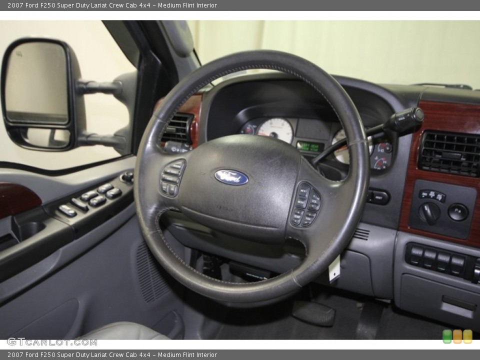 Medium Flint Interior Steering Wheel for the 2007 Ford F250 Super Duty Lariat Crew Cab 4x4 #76616676