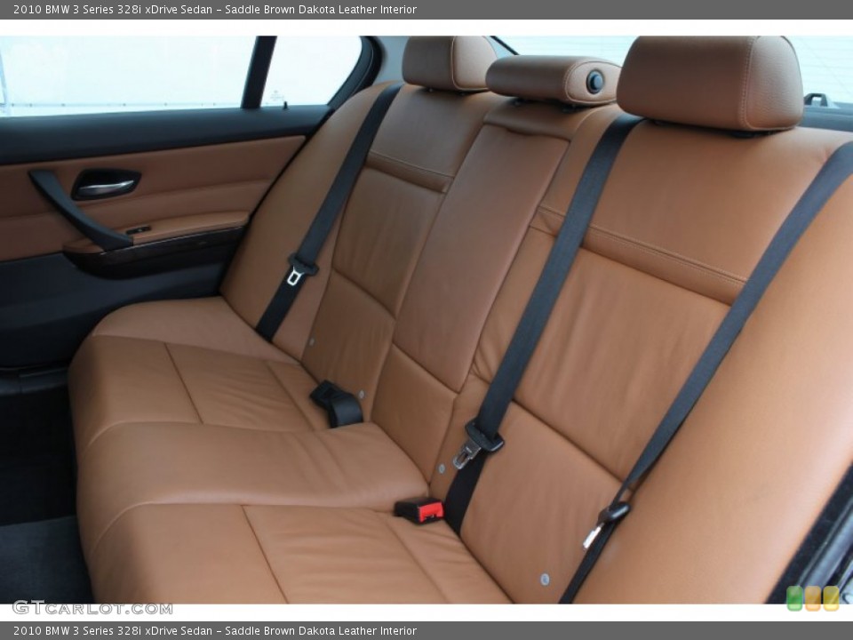 Saddle Brown Dakota Leather Interior Rear Seat for the 2010 BMW 3 Series 328i xDrive Sedan #76616787