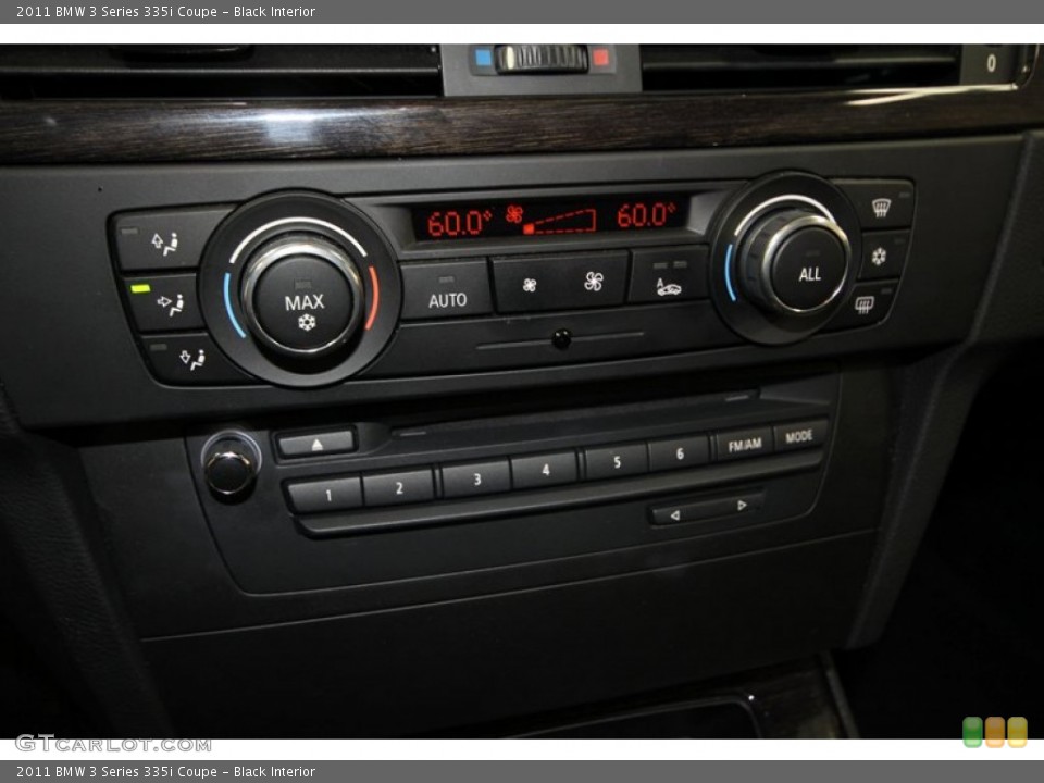 Black Interior Controls for the 2011 BMW 3 Series 335i Coupe #76617206