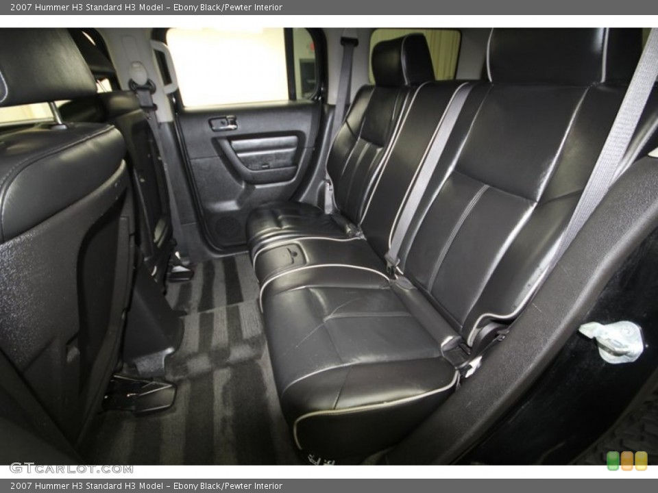 Ebony Black/Pewter Interior Rear Seat for the 2007 Hummer H3  #76618087