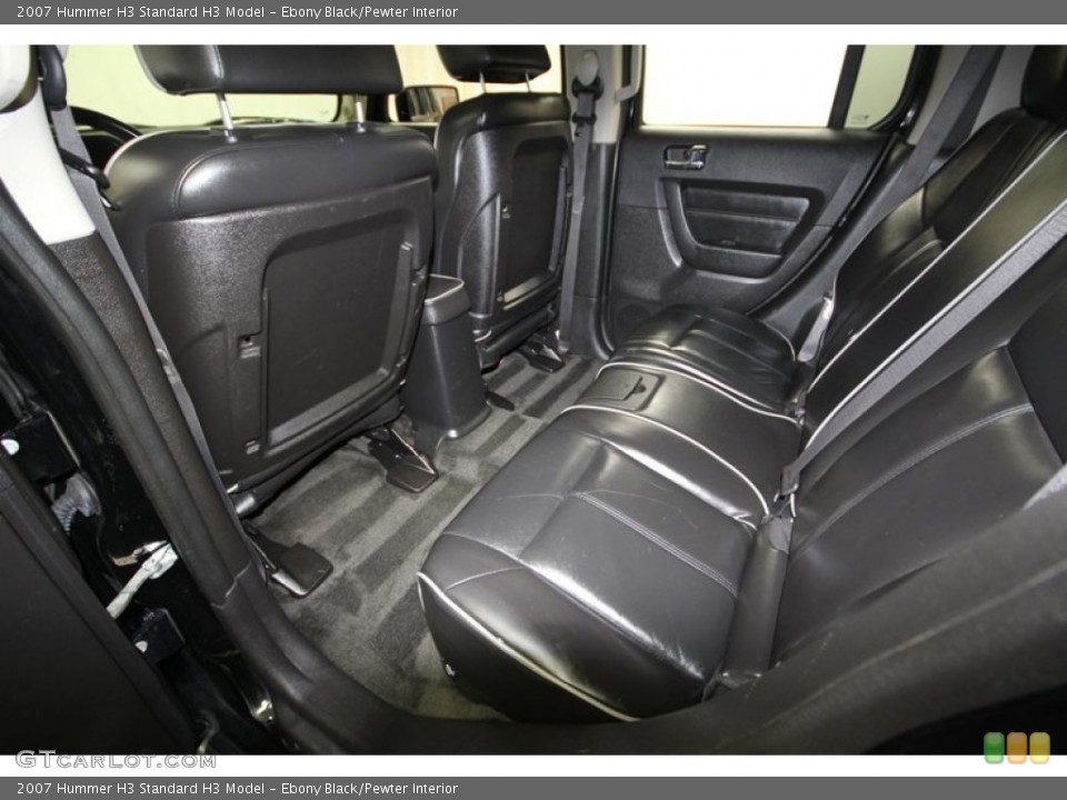 Ebony Black/Pewter Interior Rear Seat for the 2007 Hummer H3  #76618162