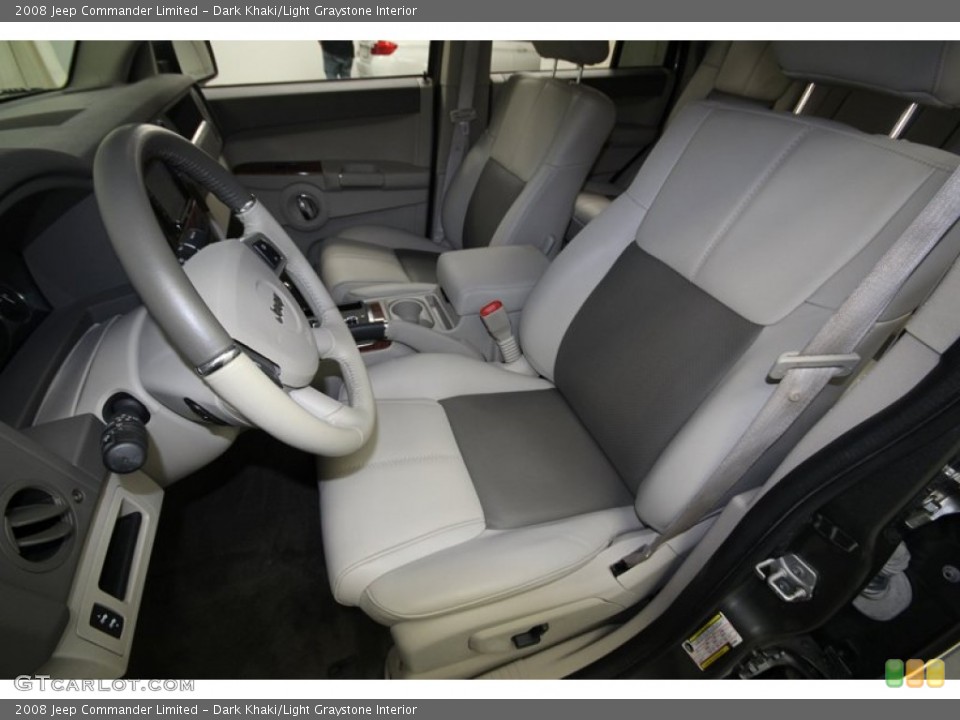 Dark Khaki/Light Graystone Interior Photo for the 2008 Jeep Commander Limited #76619282