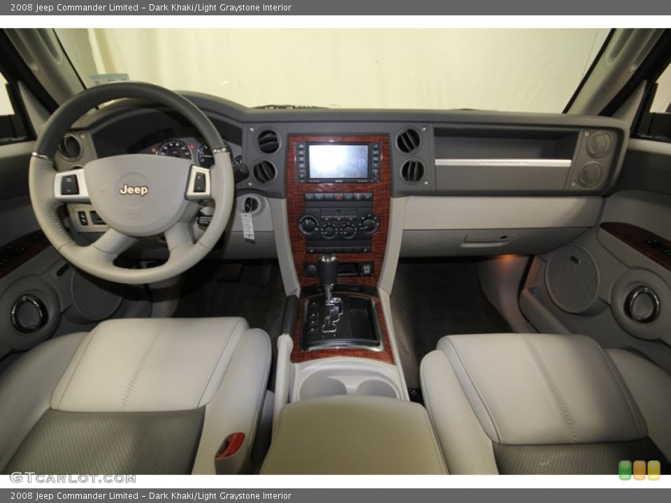 Dark Khaki/Light Graystone Interior Dashboard for the 2008 Jeep Commander Limited #76619293