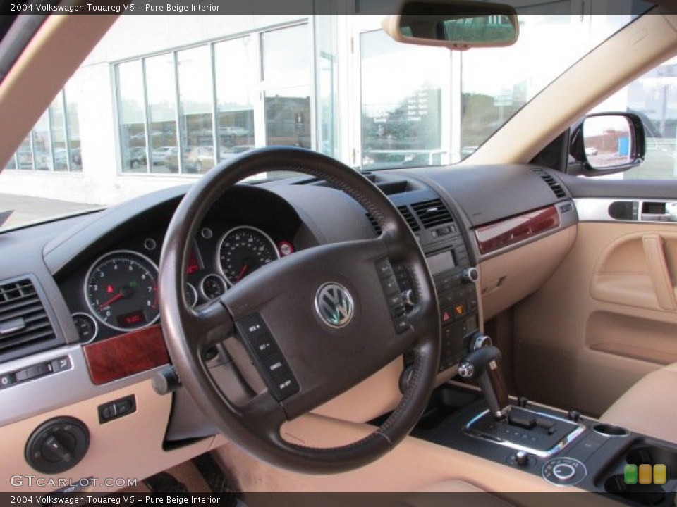 Pure Beige Interior Steering Wheel for the 2004 Volkswagen Touareg V6 #76620391