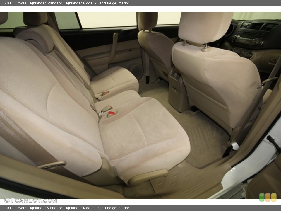 Sand Beige Interior Rear Seat for the 2010 Toyota Highlander  #76620877