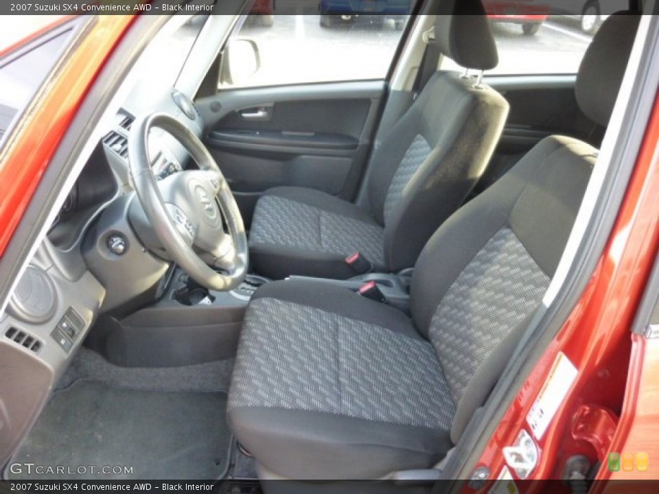 Black Interior Front Seat for the 2007 Suzuki SX4 Convenience AWD #76621044