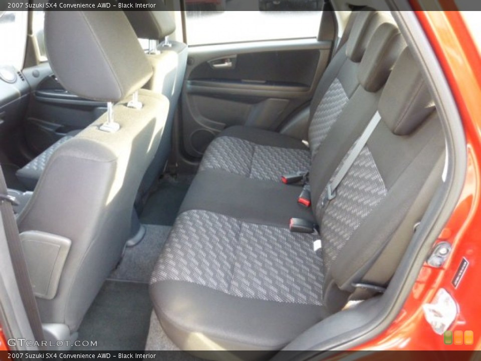 Black Interior Rear Seat for the 2007 Suzuki SX4 Convenience AWD #76621085
