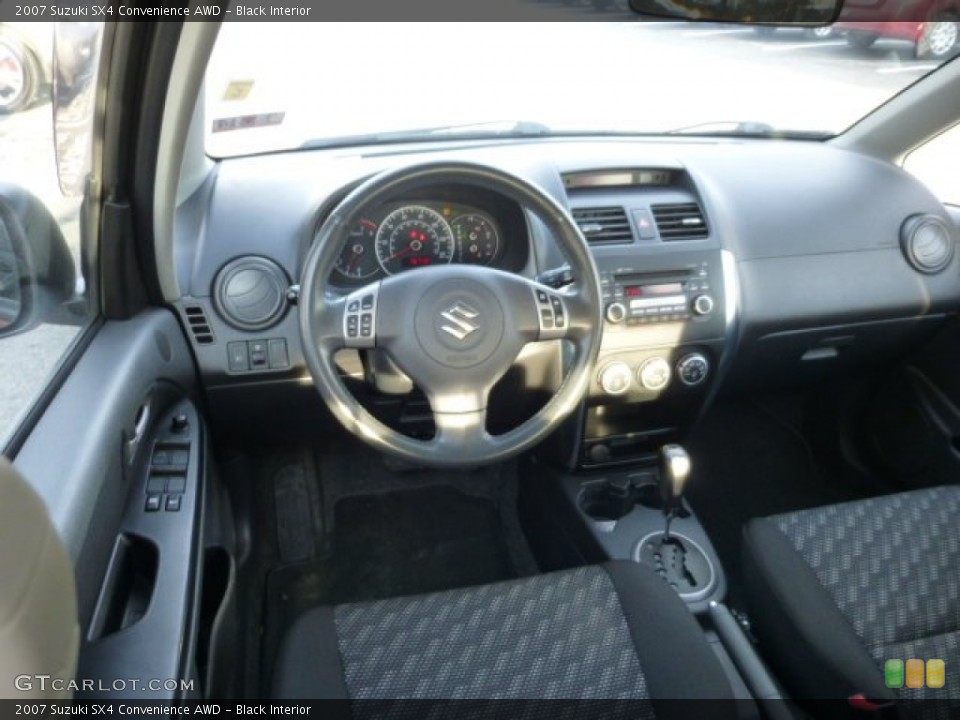 Black Interior Dashboard for the 2007 Suzuki SX4 Convenience AWD #76621091