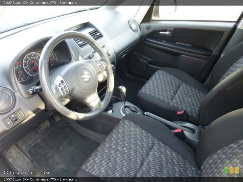 Black 2007 Suzuki SX4 Interiors