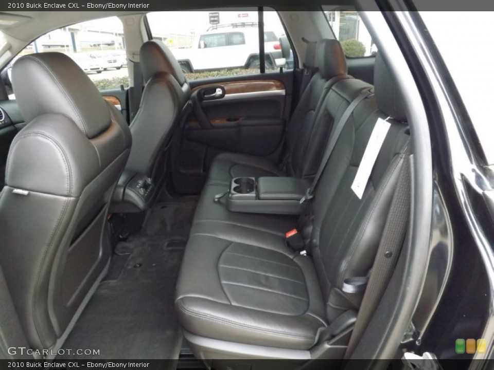 Ebony/Ebony Interior Rear Seat for the 2010 Buick Enclave CXL #76622500