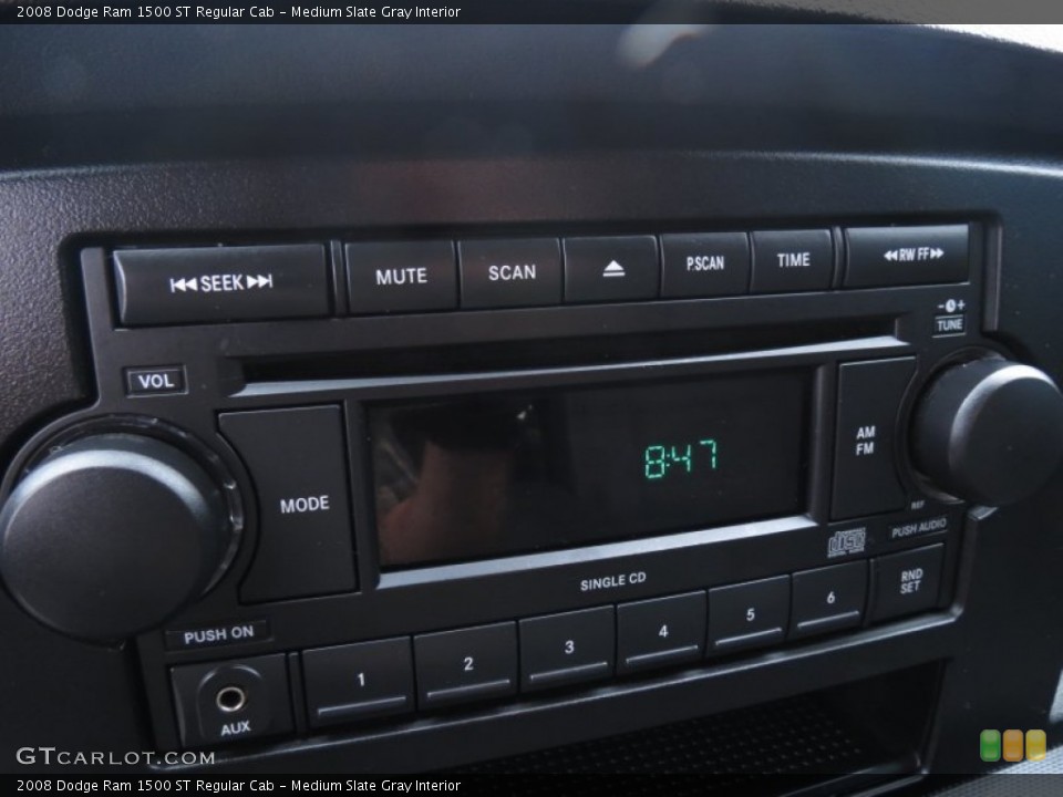 Medium Slate Gray Interior Audio System for the 2008 Dodge Ram 1500 ST Regular Cab #76627419