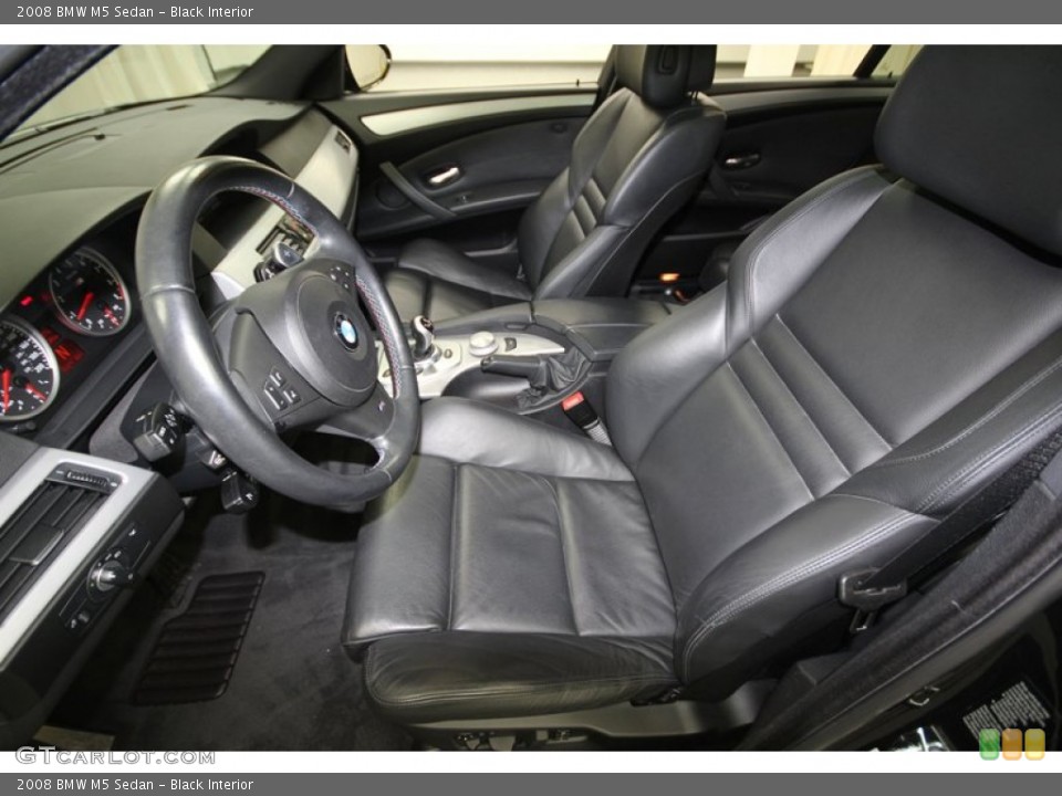 Black Interior Front Seat for the 2008 BMW M5 Sedan #76628874