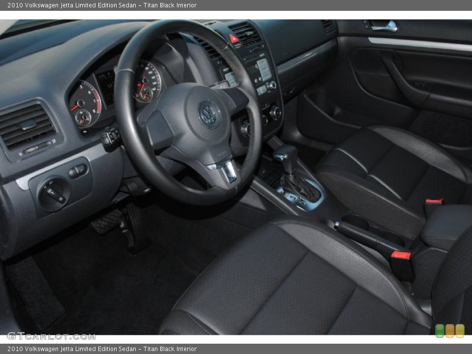 Titan Black Interior Photo for the 2010 Volkswagen Jetta Limited Edition Sedan #76629255