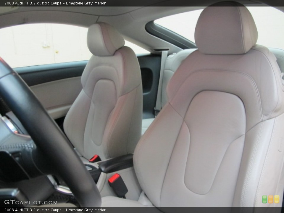 Limestone Grey Interior Front Seat for the 2008 Audi TT 3.2 quattro Coupe #76630484