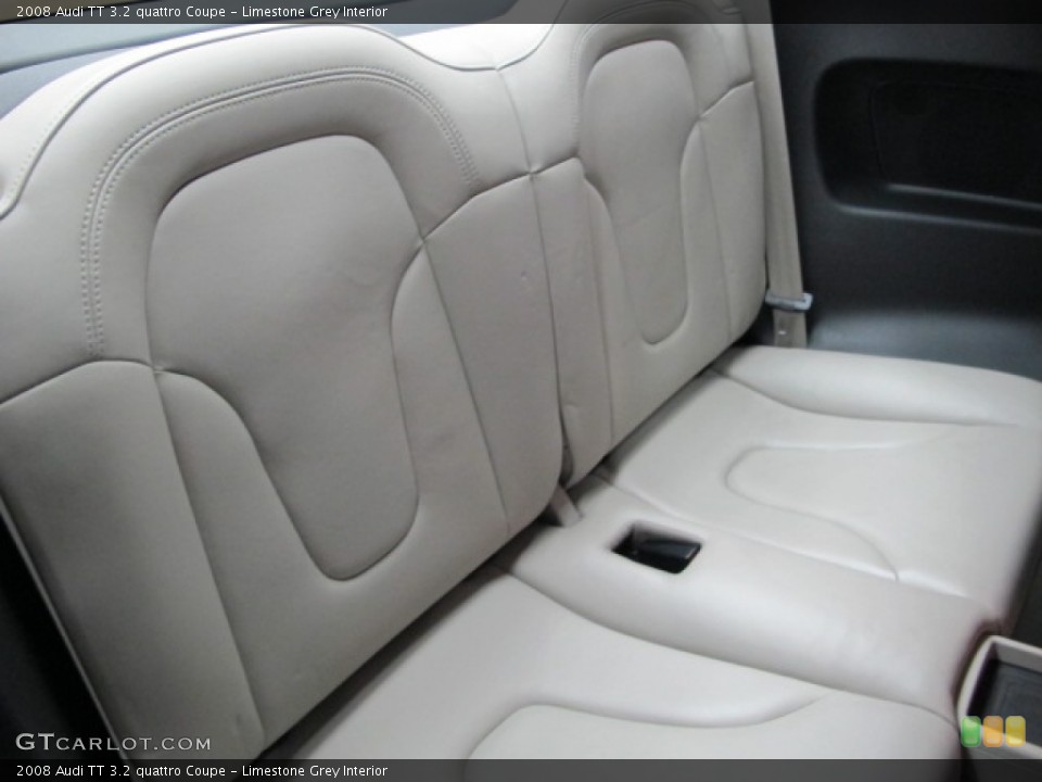 Limestone Grey Interior Rear Seat for the 2008 Audi TT 3.2 quattro Coupe #76630539