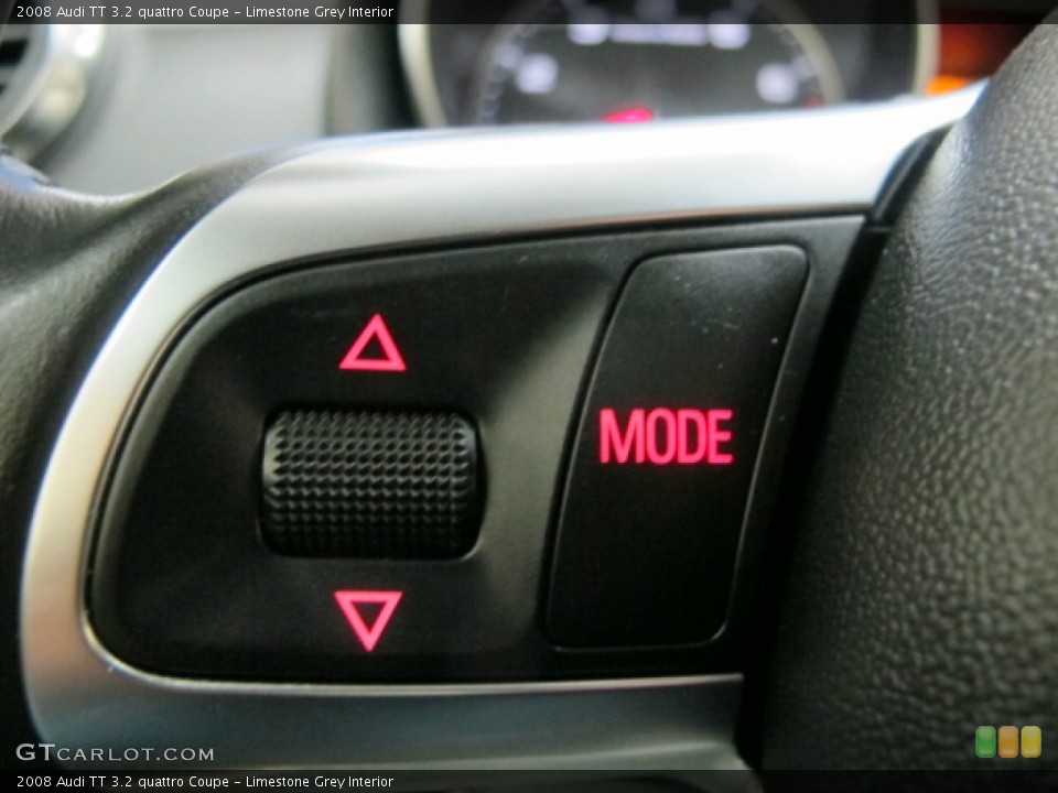 Limestone Grey Interior Controls for the 2008 Audi TT 3.2 quattro Coupe #76630838