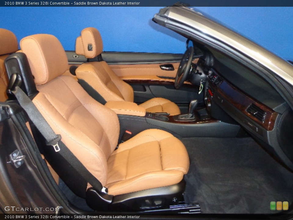 Saddle Brown Dakota Leather Interior Photo for the 2010 BMW 3 Series 328i Convertible #76632003