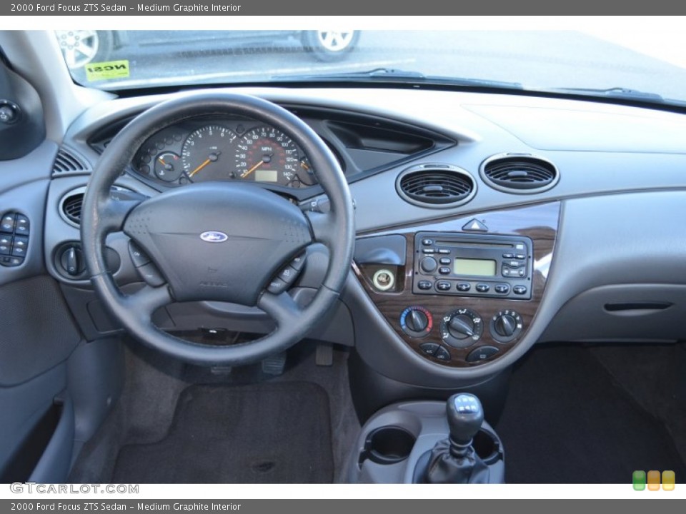 Medium Graphite Interior Dashboard for the 2000 Ford Focus ZTS Sedan #76632622