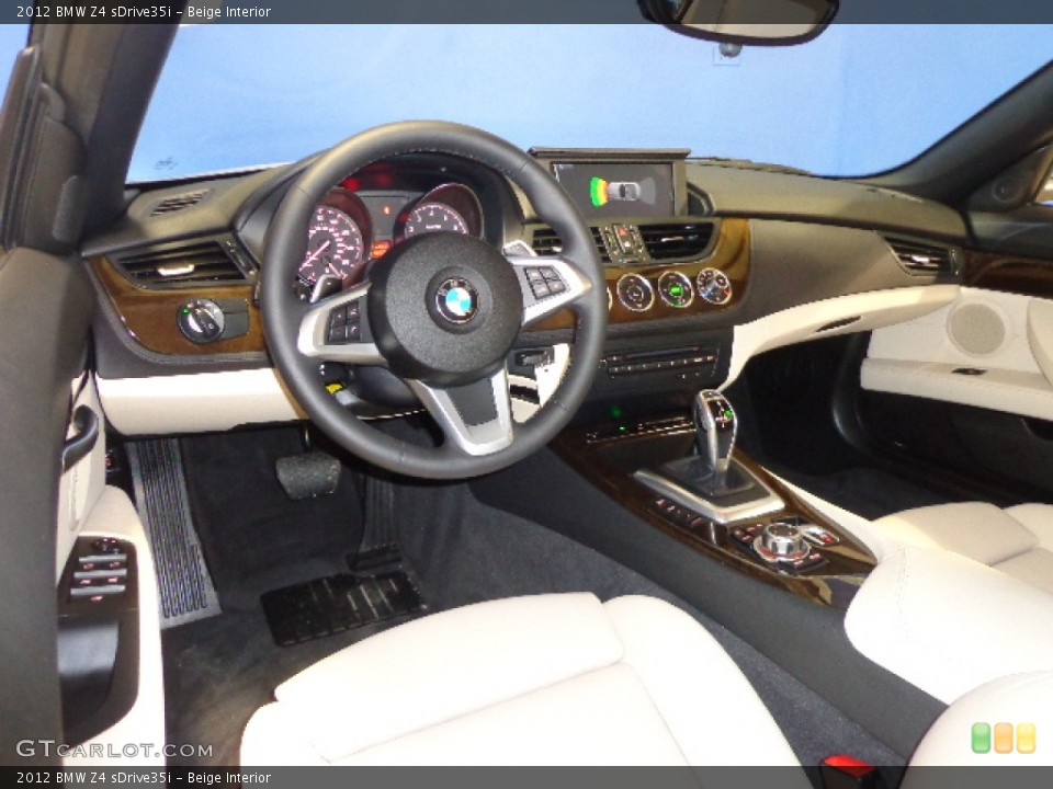 Beige Interior Prime Interior for the 2012 BMW Z4 sDrive35i #76633074