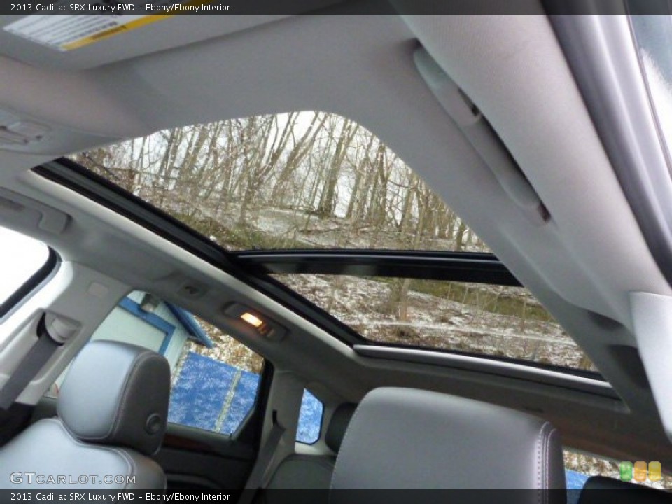 Ebony/Ebony Interior Sunroof for the 2013 Cadillac SRX Luxury FWD #76633075