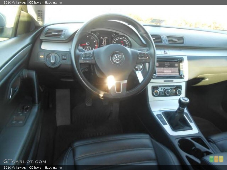 Black Interior Dashboard for the 2010 Volkswagen CC Sport #76633233