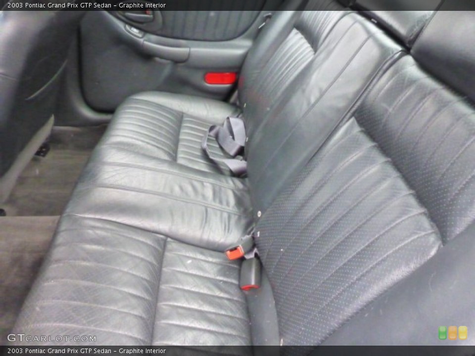 Graphite Interior Rear Seat for the 2003 Pontiac Grand Prix GTP Sedan #76633761