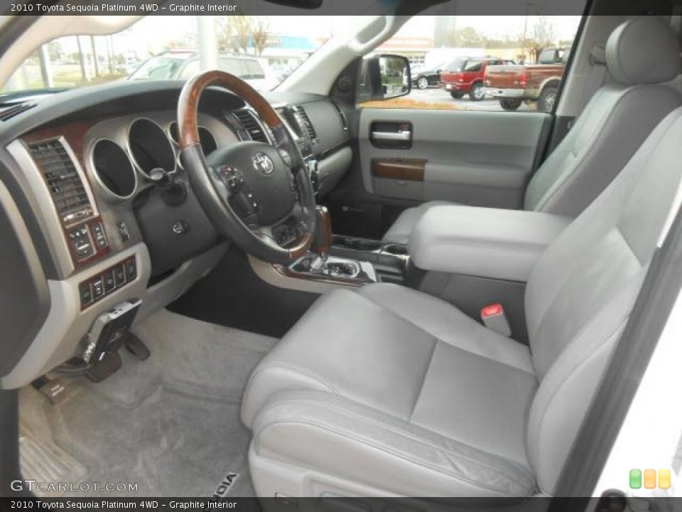 Graphite Interior Photo for the 2010 Toyota Sequoia Platinum 4WD #76634238