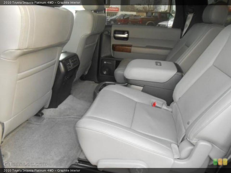 Graphite Interior Rear Seat for the 2010 Toyota Sequoia Platinum 4WD #76634244