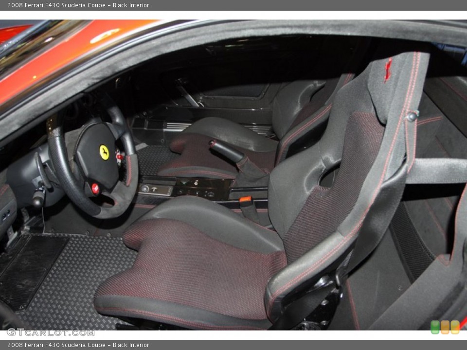 Black Interior Front Seat for the 2008 Ferrari F430 Scuderia Coupe #76634477
